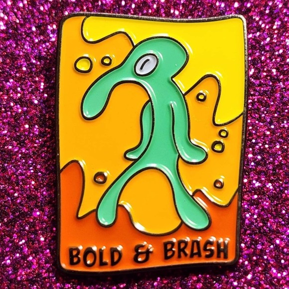 3/$20 Bold & Brash Squidward Art Painting Spongebob Squarepants Enamel Pin - Picture 1 of 2